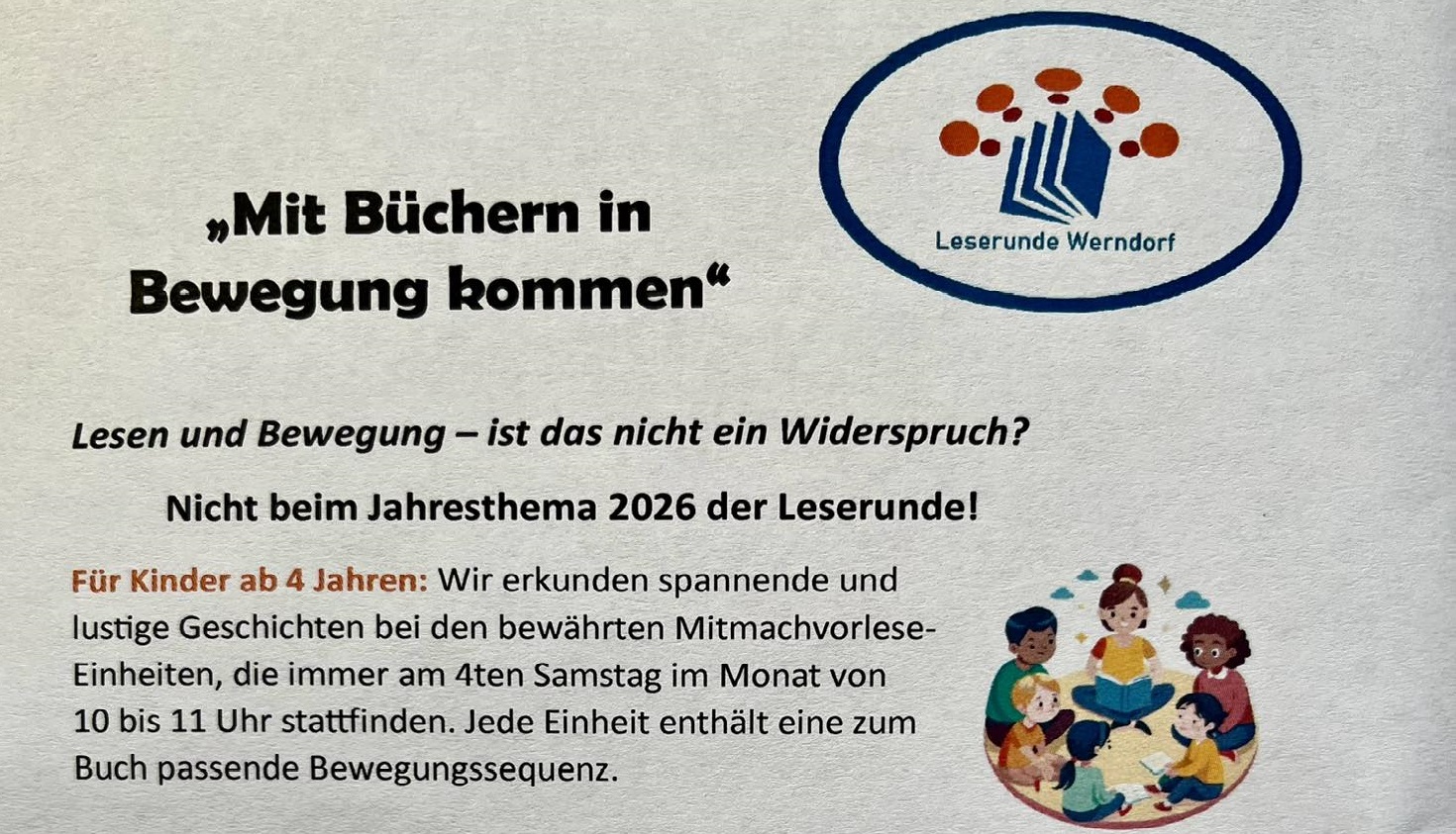 Ein Beispiel Bild für das Event Leserunde Werndorf.